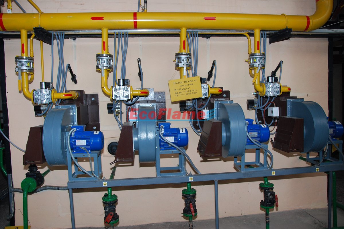 Котел ТВГ-8м з пальниками МДП-Г